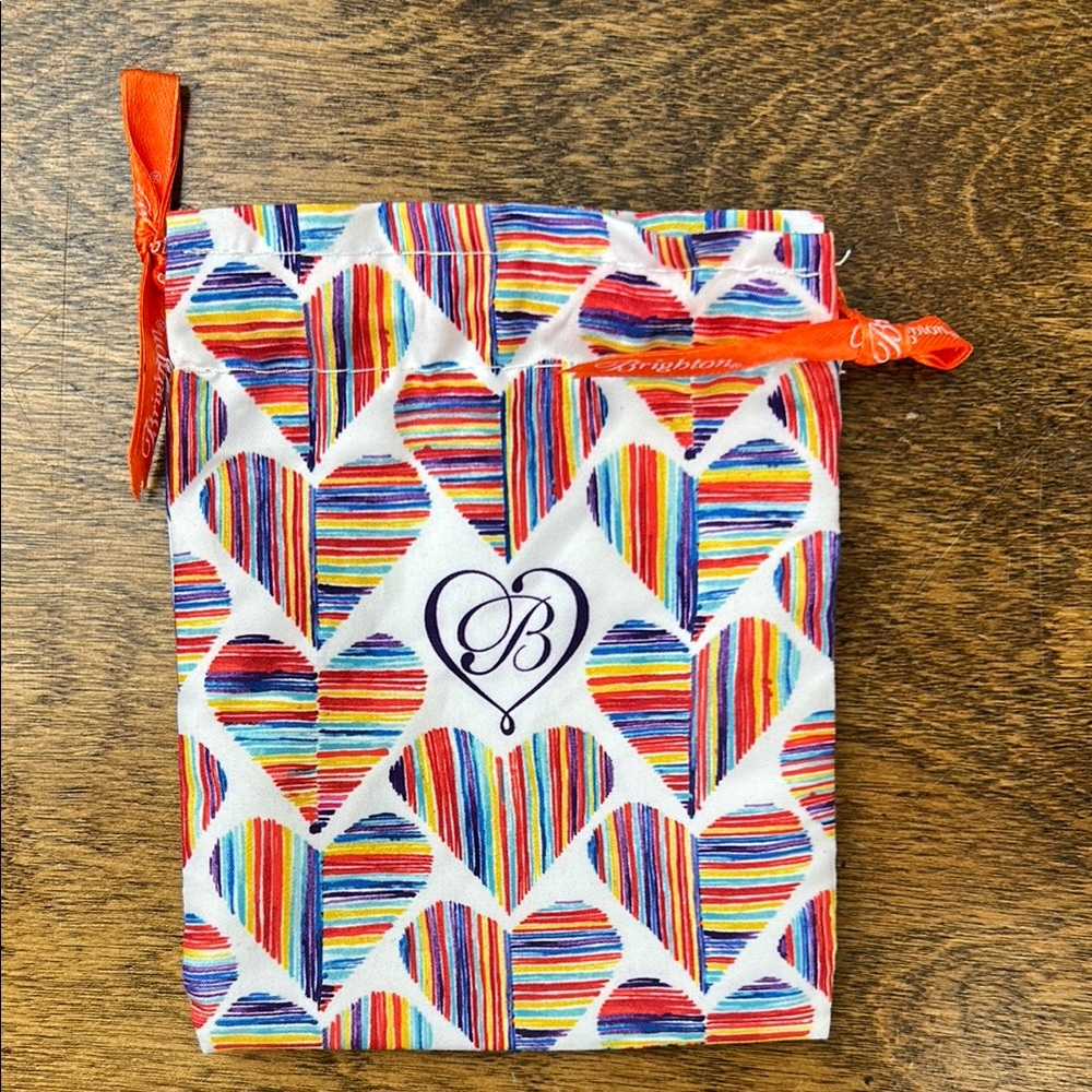 Brighton Multicolor Heart Drawstring Pouch - Picture 10 of 10